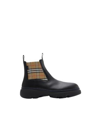Men's Leather Creeper Low Chelsea Boots