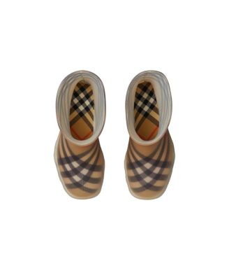 Unisex Check Rubber Marsh High Boots - Toddler, Little Kid