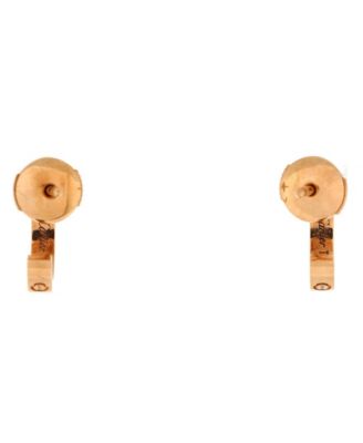  Small Love Hoop Earrings 18K Rose Gold