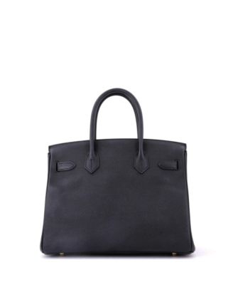Birkin 30 Handbag Black Epsom with Gold Hardware