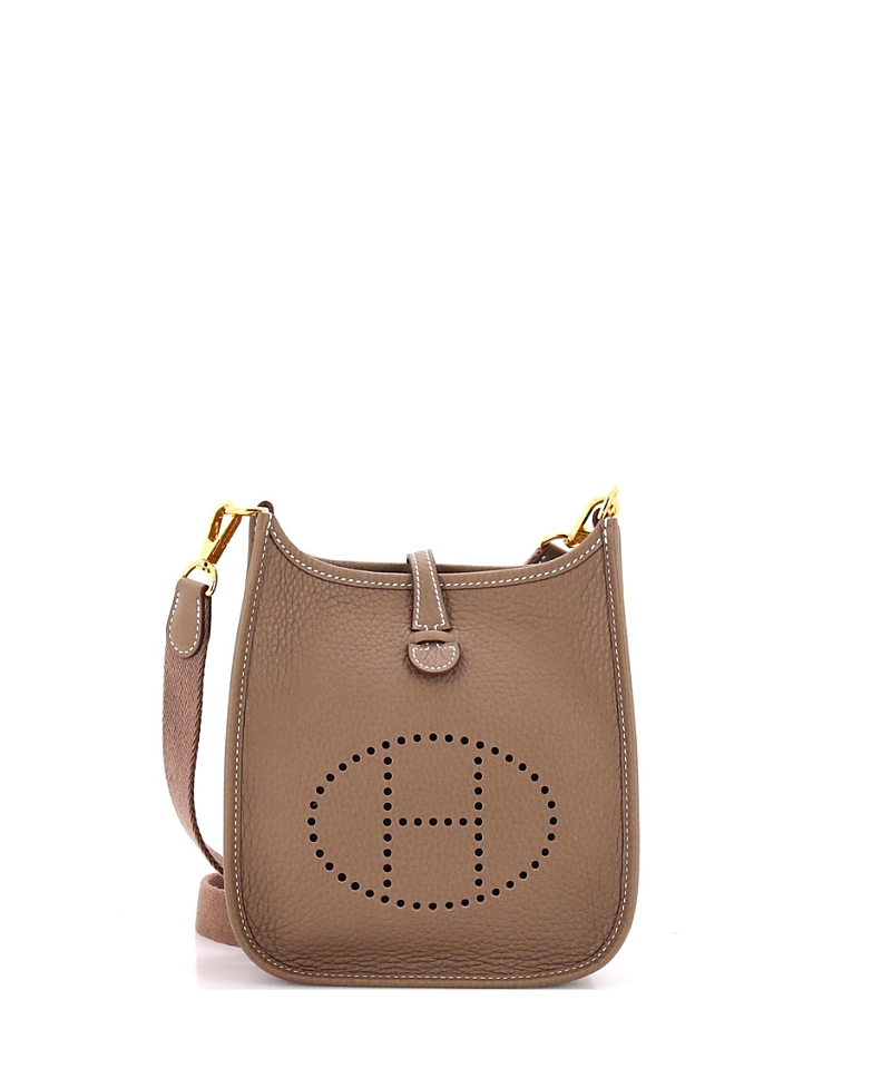 Pre-owned Pre-owned Hermes Hermes Tpm Evelyne Bag Gen Iii Clemence In Gray