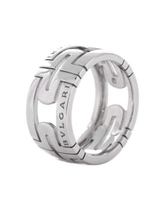  11mm Parentesi Band Ring 18K White Gold