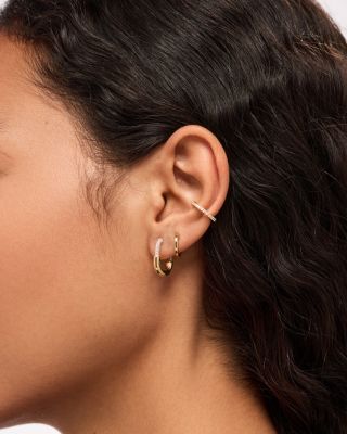 Mini Micropave Gold Brynley Hoops