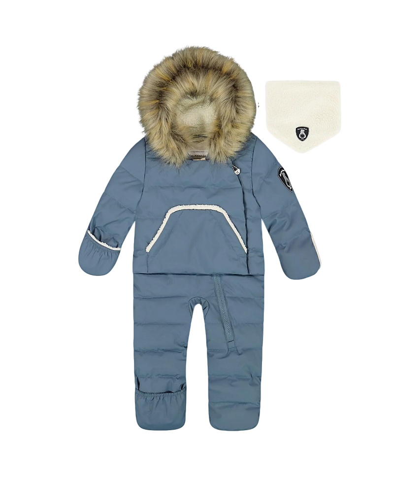 Deux par Boys' One-Piece Snug Snowsuit Designed for Car Seat - Baby