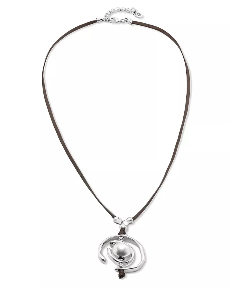 UNOde50 Pearl Leather Necklace
