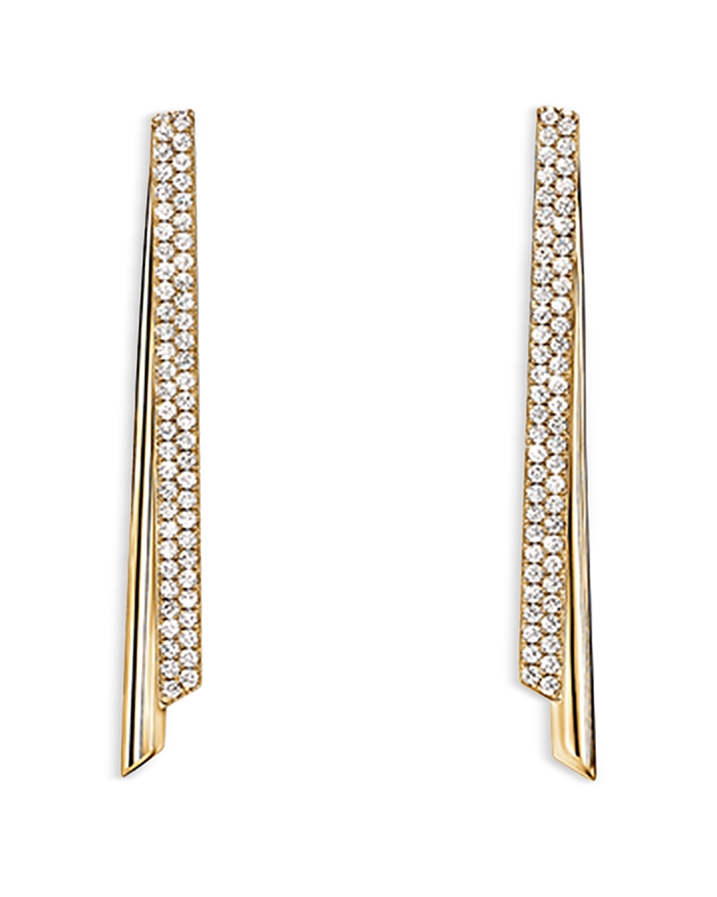 Hearts On Fire 18K Yellow Gold Inside Out Diamond Flip Stiletto Drop Earrings