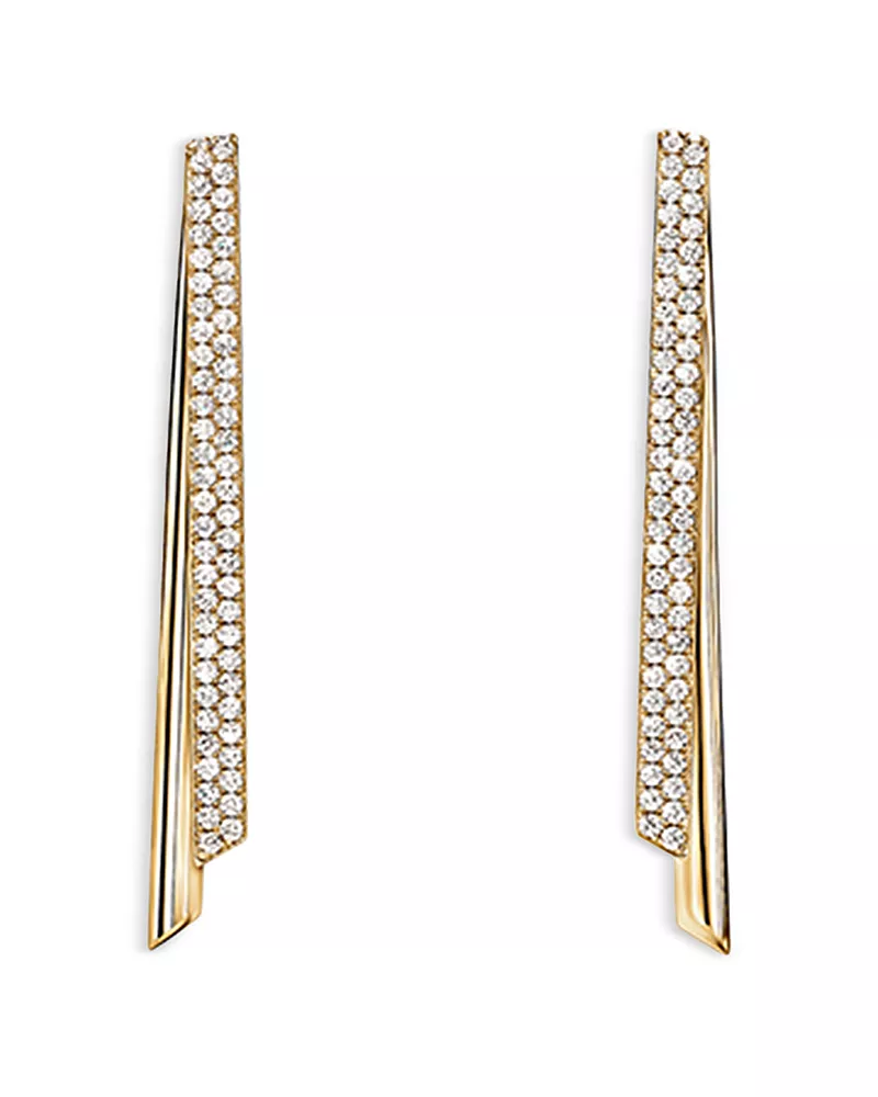 Hearts On Fire 18K Yellow Gold Inside Out Diamond Flip Stiletto Drop Earrings