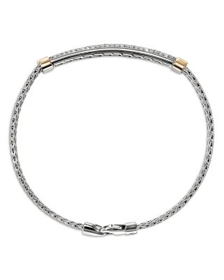 Sterling Silver & 14K Yellow Gold JH Essentials Diamond Pav&eacute; Bracelet, 0.60 tcw