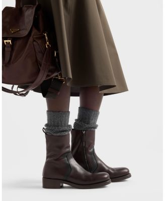  Women's Leather Mid-Calf Boots