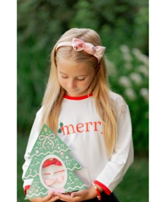 Unisex Merry Crewneck Long Sleeve T-Shirt - Baby, Little Kid, Big Kid