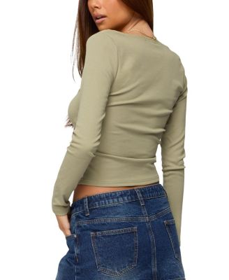 Mora Lace Trim Ribbed T Shirt