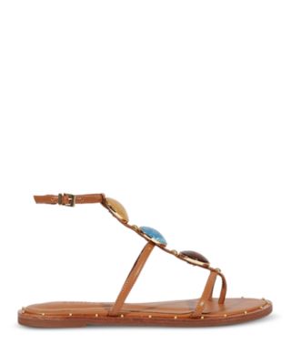 Women's Milos Leather Flat Sandals