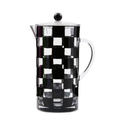 Black Check Acrylic Pitcher