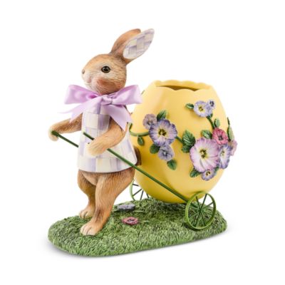 Pansy Party Bunny and Cart Centerpiece