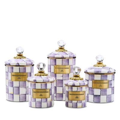 Violet Check Large Canister