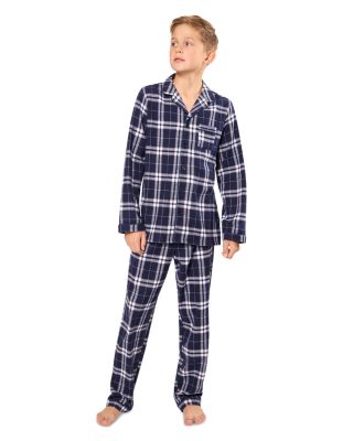 Unisex Brushed Twill Pajamas in Oxford Tartan - Little Kid, Big Kid