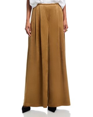 Pleated Wide Leg Pants