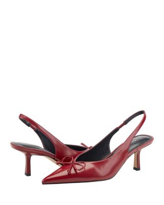 Women's Gretel Leather Slingback Pumps