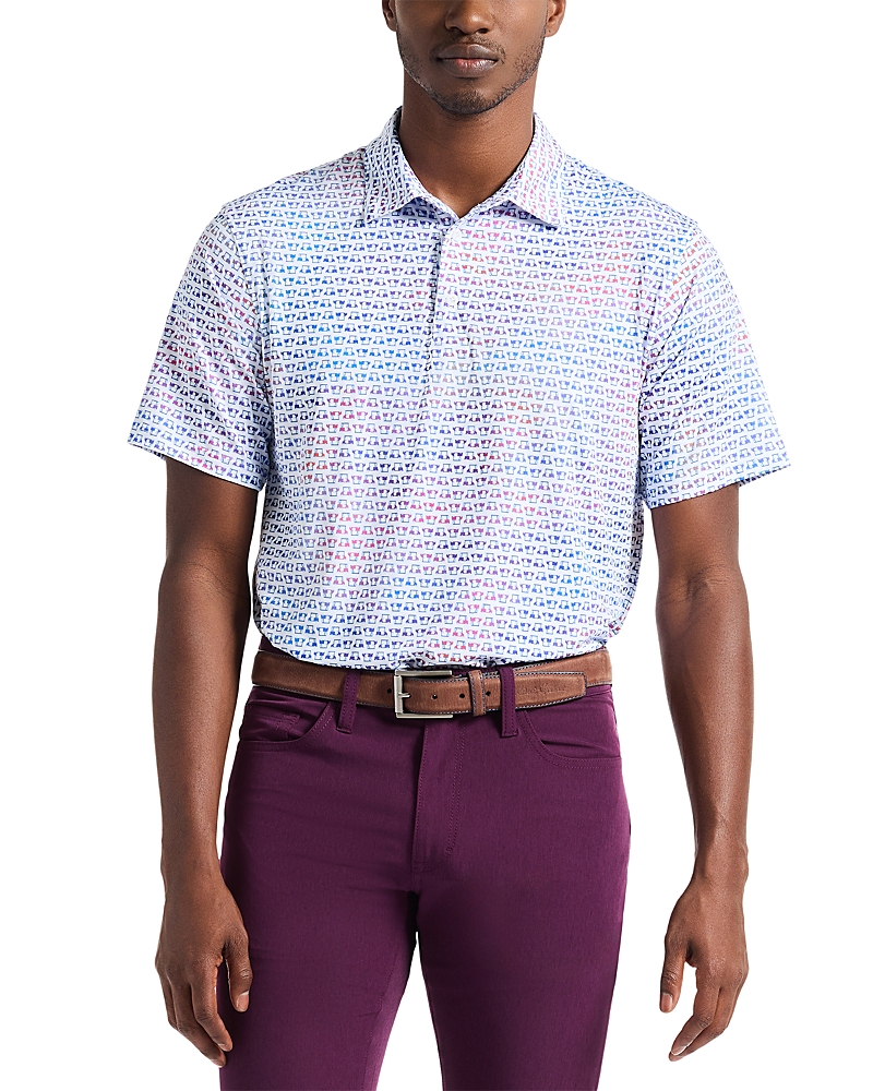 Robert Graham Men's Cart Cruisin' Short Sleeve Knit Polo Shirt