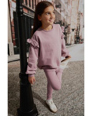 Girls' Long Sleeved Sweatshirt & Leggings Set - Little Kid