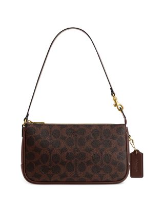 Plaza Mini Signature Canvas Shoulder Bag