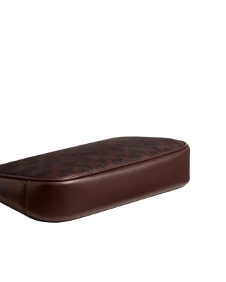 Plaza Mini Signature Canvas Shoulder Bag