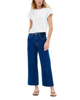Grace Crop High Rise Wide Leg Jeans in Revolution