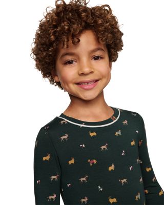 Unisex Printed Long Sleeve PJ Set - Little Kid, Big Kid