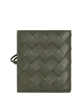 Andiamo Intrecciato Nappa Leather Flap Card Case