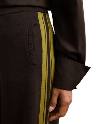 Samson Knitted Wide Leg Side Stripe Pants