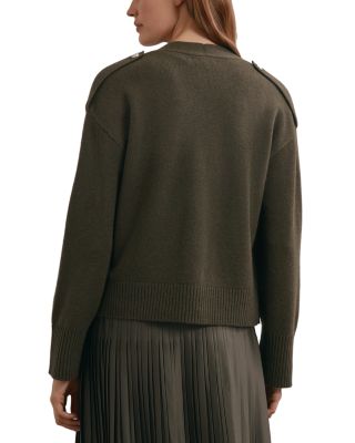 Maya Wool Button Detail Cardigan