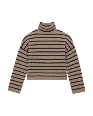 Wynn Striped Roll Neck Sweater
