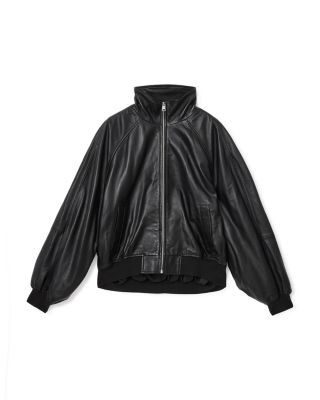 Felda Leather Bomber Jacket