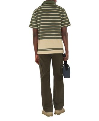  Striped Cotton Polo Shirt