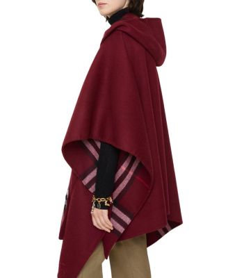  Cashmere Hooded Cape