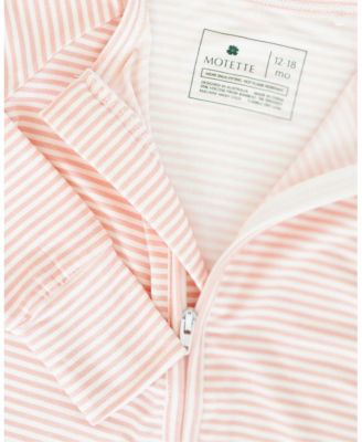 Girls' Peony Stripe Bamboo Sleeper - Baby