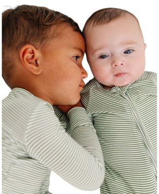  Boys' Evergreen Stripe Bamboo Sleeper - Baby