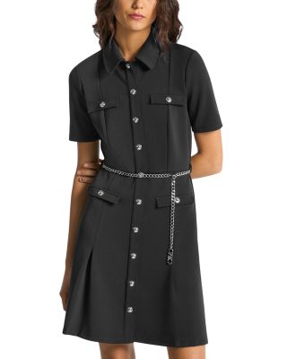 Multi Pocket Mini Shirtdress