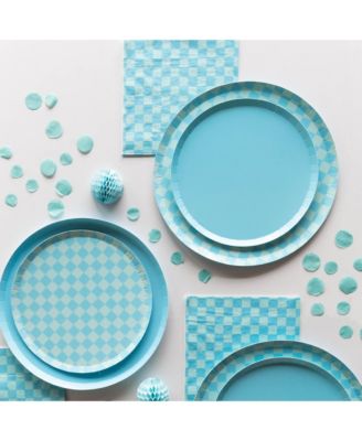  Checkered Paper Cocktail Napkins, Set of 20