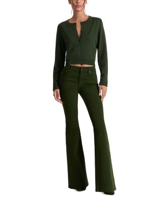 Dolly Wool Crewneck Cardigan Sweater