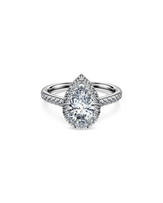 Eternity Certified Lab Grown Diamond Pear Halo Ring