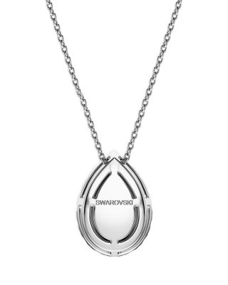 Eternity Certified Lab Grown Diamond Pear Halo Pendant Necklace, 15.87-17.87&amp;quot; 