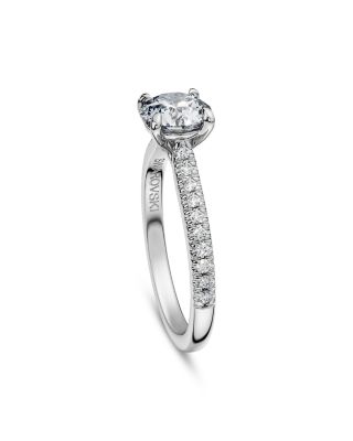 14K White Gold Eternity Certified Lab Grown Diamond Engagement Ring