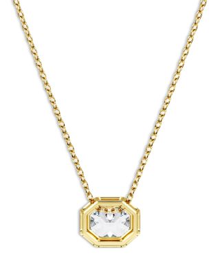 Octagon Certified Lab Grown Diamond Pendant Necklace, 15.87-17.87&amp;quot;