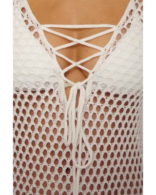 Treasure Island Crochet Swim Cover-Up Tunic