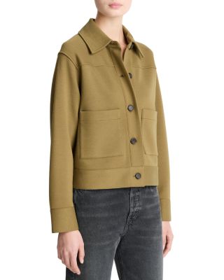 Cropped Patch Pocket Jacket