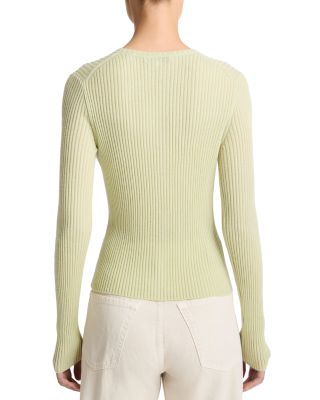 Cashmere & Silk Ribbed Cardigan 