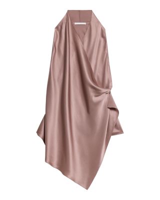 Silk Draped Cowlneck Top