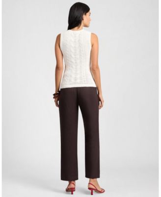  Linen Cable Knit Tank