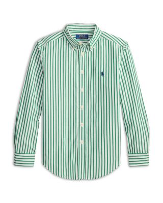 Boys' Striped Cotton Poplin Shirt - Big Kid